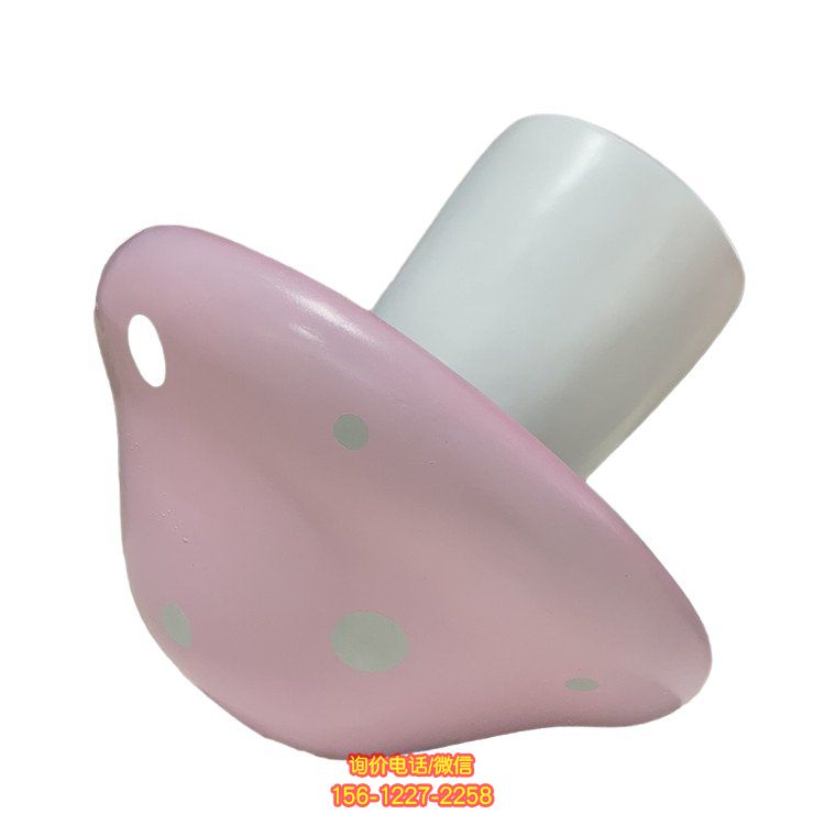 玻璃鋼卡通蘑菇雕塑，園林裝飾優雅時尚