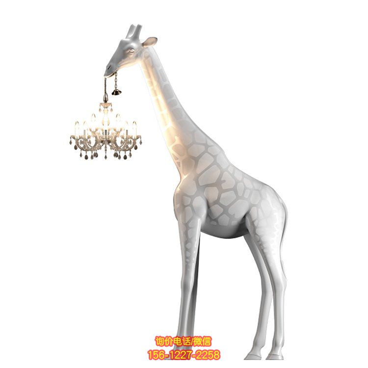室內園林長頸鹿雕塑，裝點空間高雅溫馨