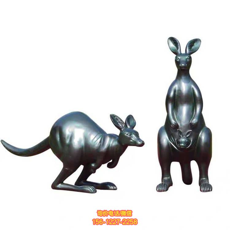 玻璃鋼袋鼠雕塑，為園林裝飾添彩