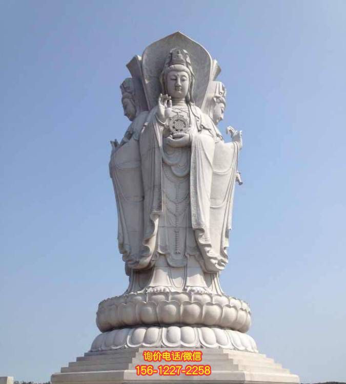 景區石雕觀音佛像雕塑，美化環境