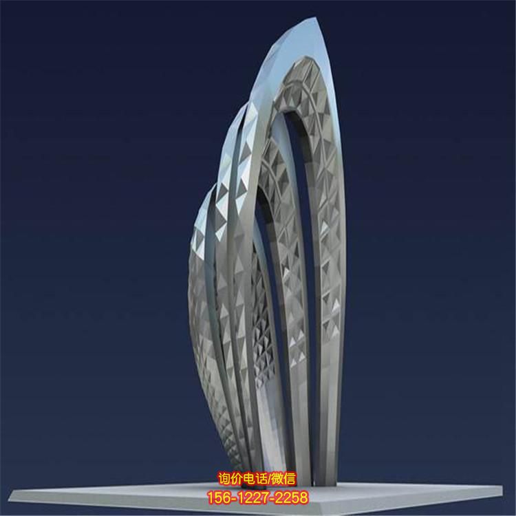 不銹鋼抽象雕塑，為售樓部裝點(diǎn)精彩