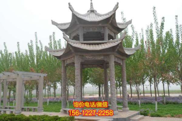 涼亭景區雕塑，豐富環境美感