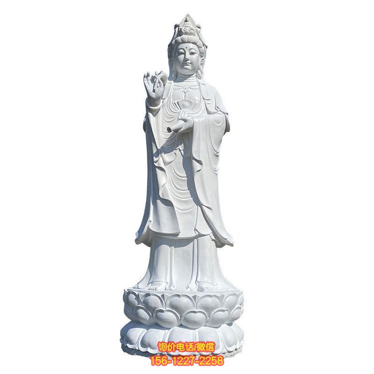 石材觀音雕塑，為景區增添獨特魅力