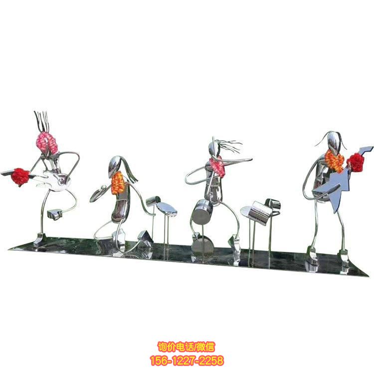 抽象不銹鋼雕塑，為園林景觀增添靈動(dòng)之美