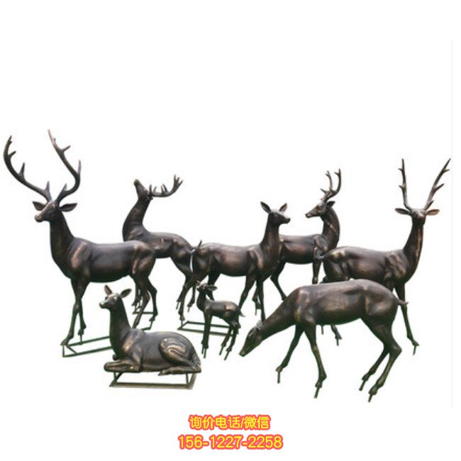 玻璃鋼梅花鹿雕塑，為園林景觀增添靈動之美