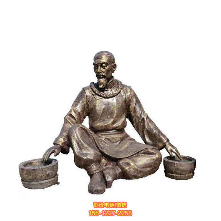 玻璃鋼人物景觀雕塑，靜謐而精致