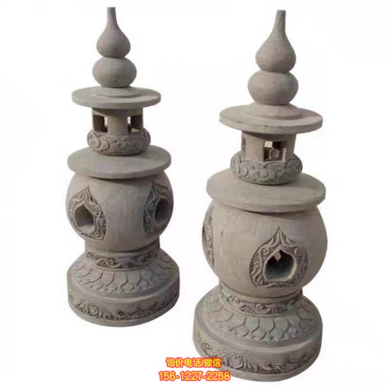 青石燈籠石雕，完美點綴庭院園林