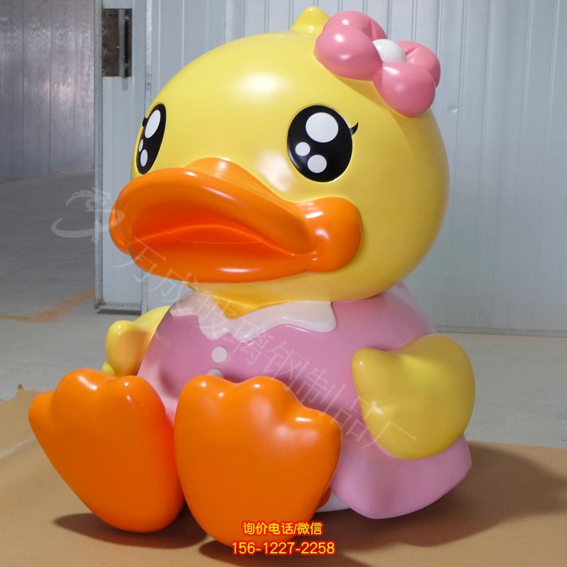室內(nèi)彩繪鴨子雕塑 室內(nèi)彩繪鴨子雕塑
