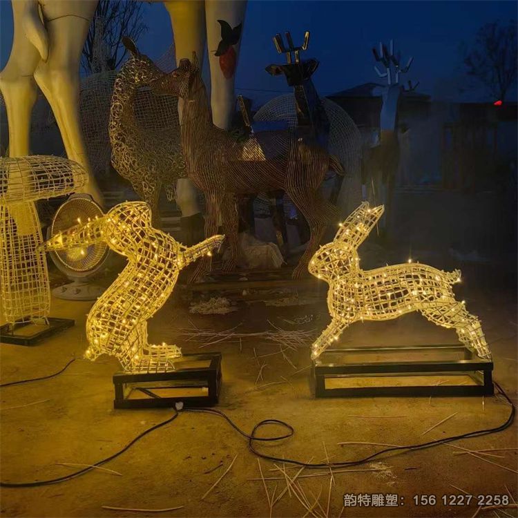 不銹鋼兔子雕塑97 不銹鋼兔子雕塑97