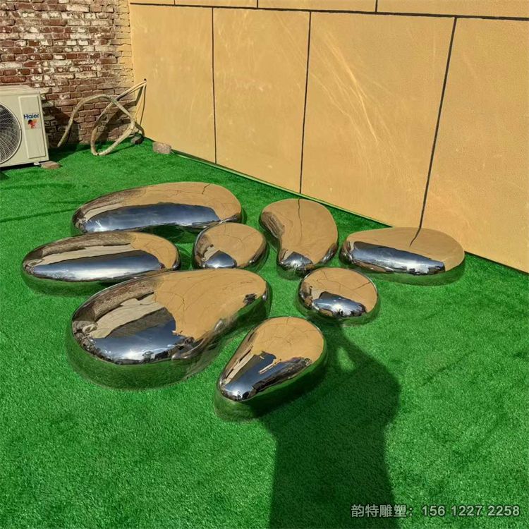 鏡面不銹鋼鵝卵石雕塑68 鏡面不銹鋼鵝卵石雕塑68