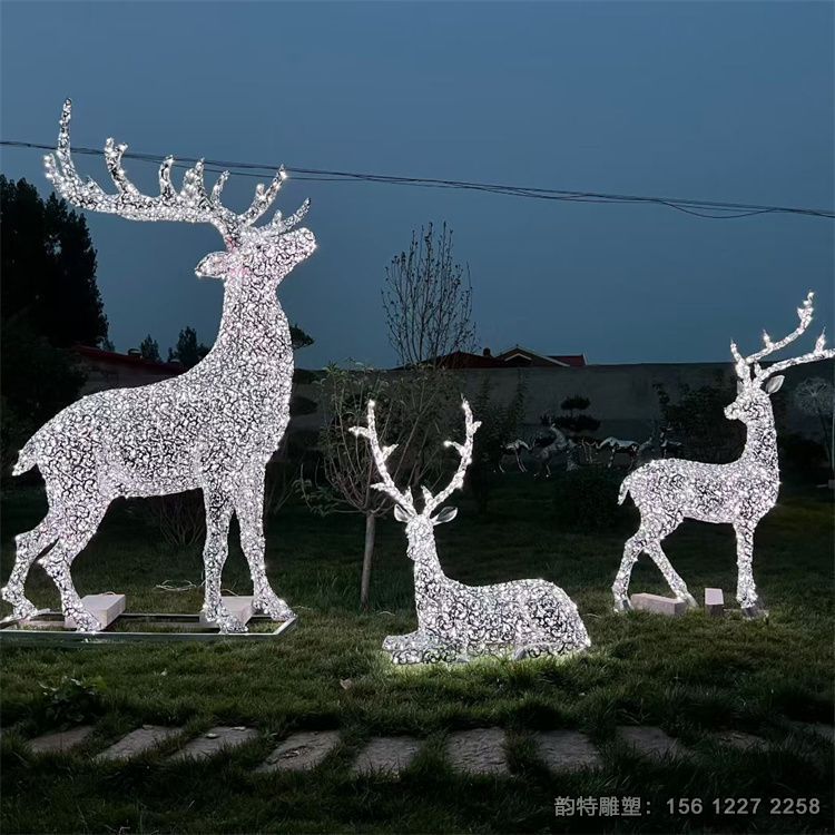 不銹鋼鹿雕塑