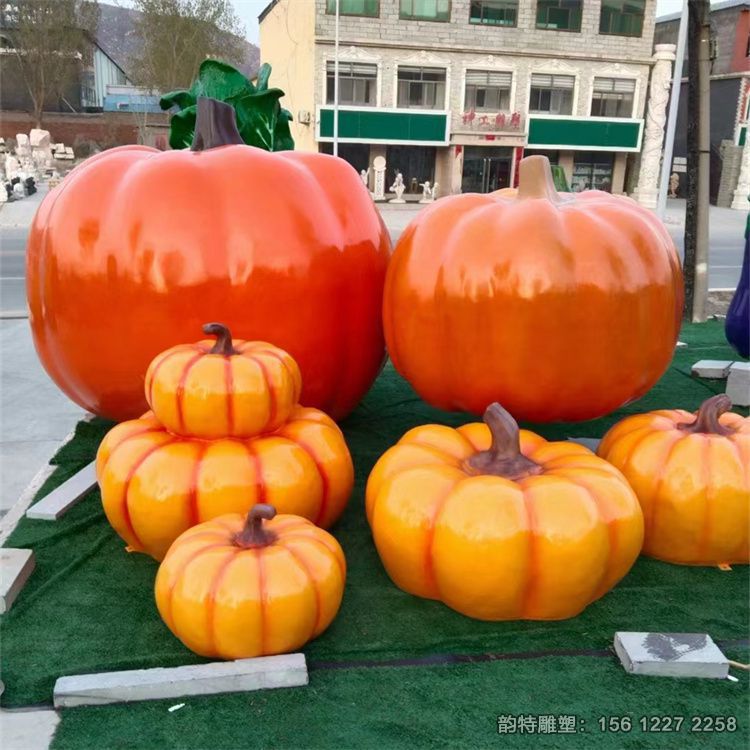 大型玻璃鋼南瓜雕塑 各種南瓜造型實拍圖